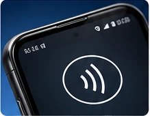 Symbole NFC sur un smartphone